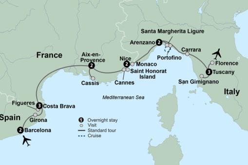 Collette Tour Mediterranean Coastal Journey