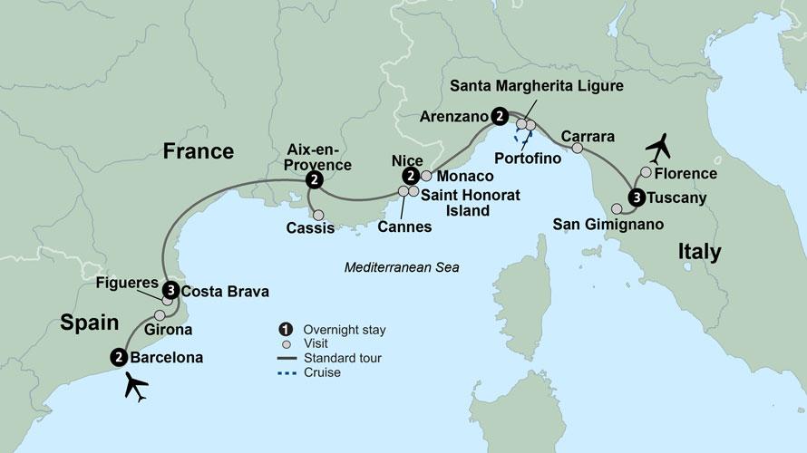 Collette Tour Mediterranean Coastal Journey